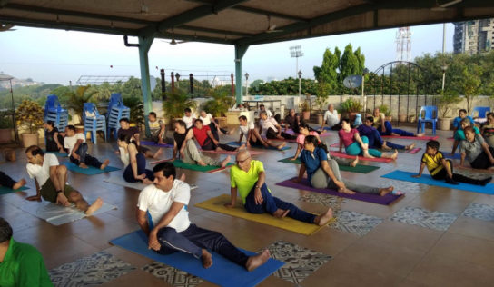 Yoga celebration on Yoga day with IMA